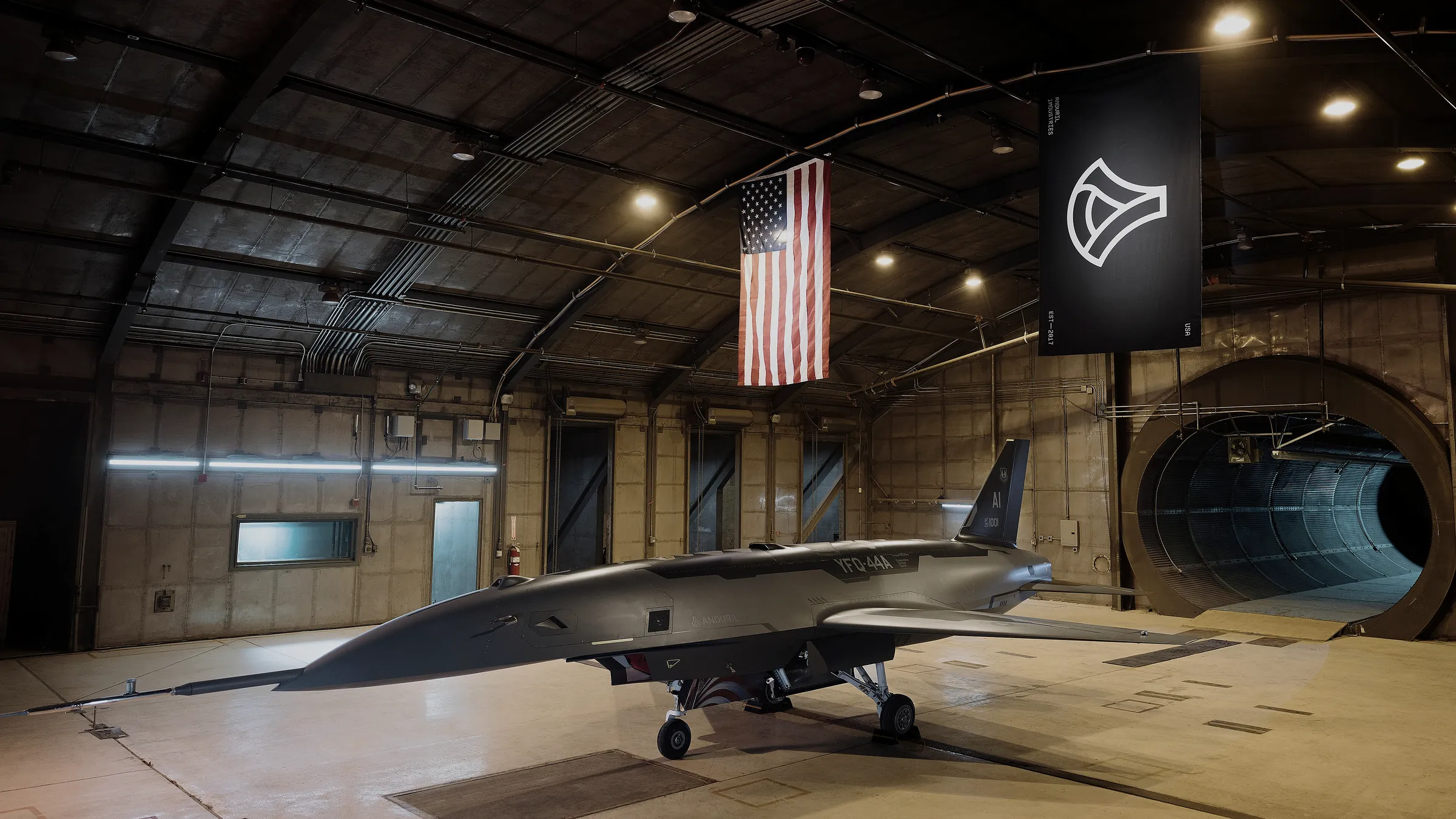 Anduril's YFQ-44A Fury during ground testing.